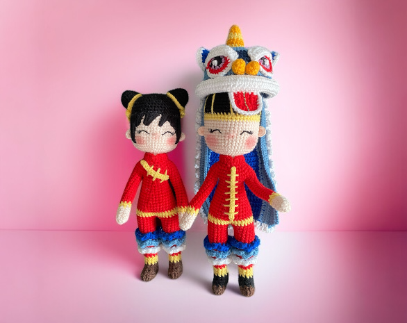 Lion Dance Set (Availability Status: Made to Order, Characters: Dolls & People, Colors: Multicolor)