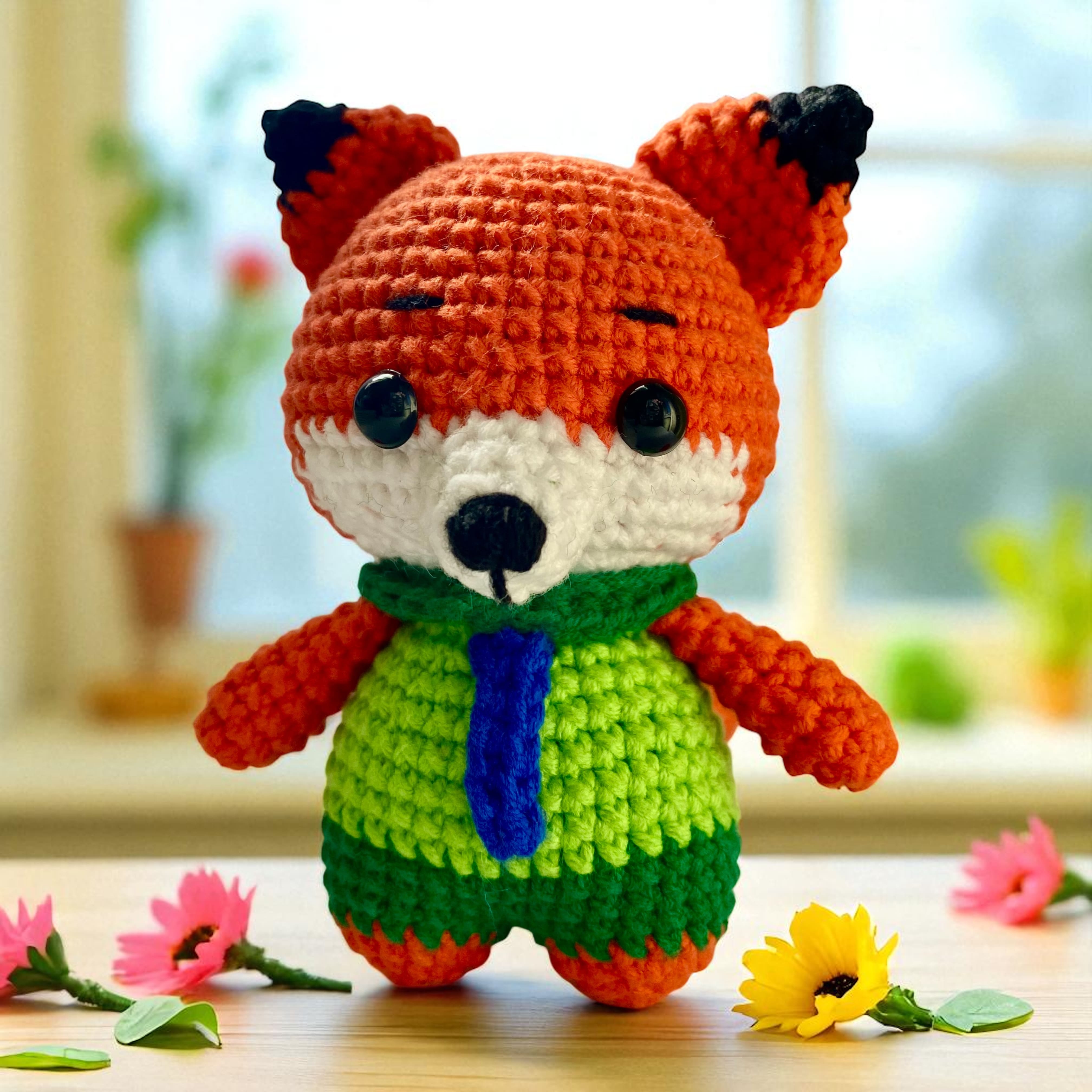 🦊 Nick Wilde – Zootopia Inspired (Availability Status: Ready to Ship, Characters: Animal Plushies, Colors: Orange)