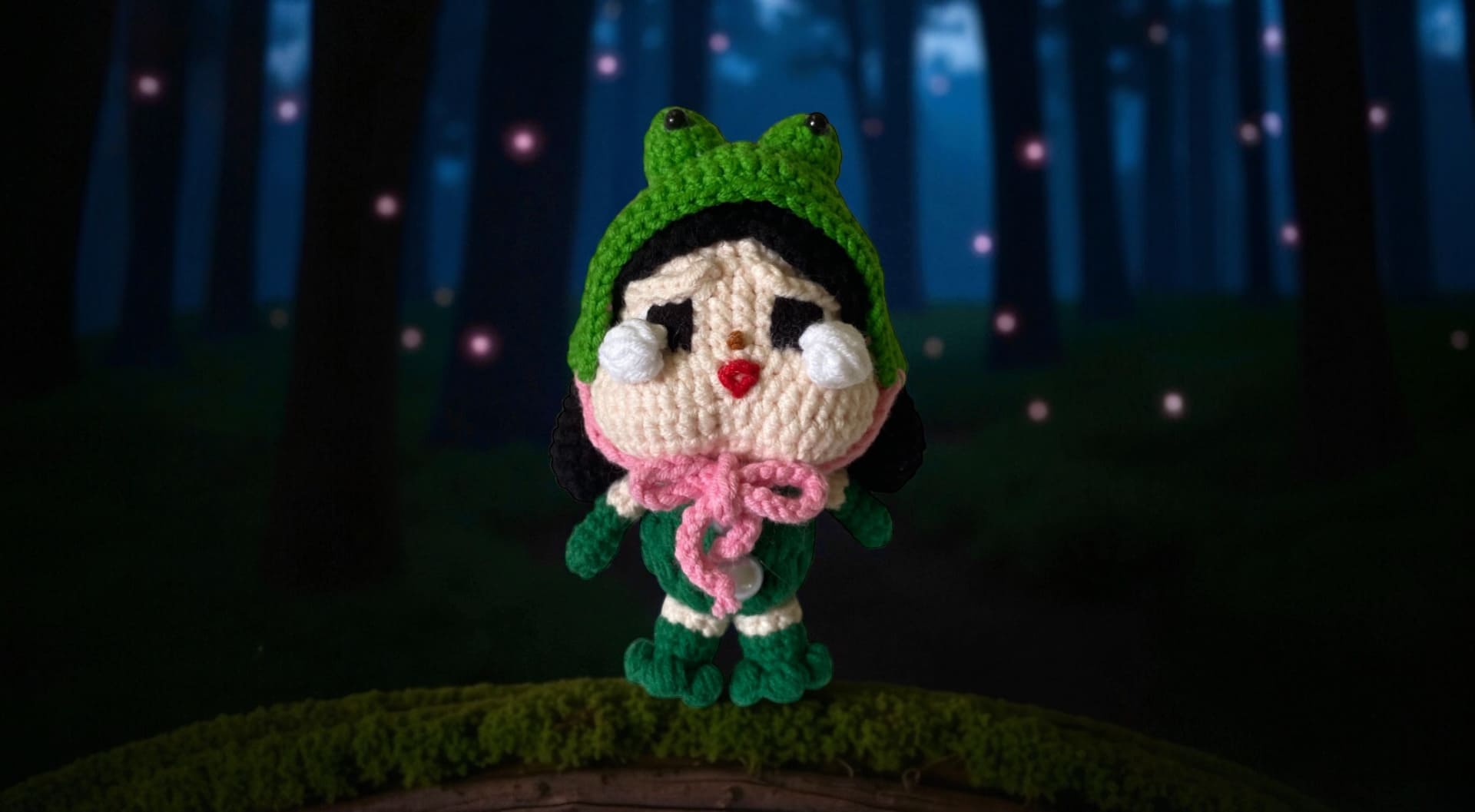 Crybaby Crying Again – Duck You & What a Frog (Availability Status: Ready to Ship, Color Styles: Bright / Rainbow (Vibrant red, electric blue, lime green, bold yellow...), Size: Small (5–6” / 13–15 cm))