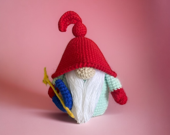 Sagittarius Zodiac Gnome (Availability Status: Made to Order, Characters: Dolls & People, Colors: Red)
