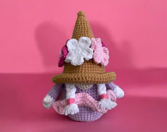 Virgo Zodiac Gnome (Availability Status: Made to Order, Characters: Dolls & People, Colors: Purple)