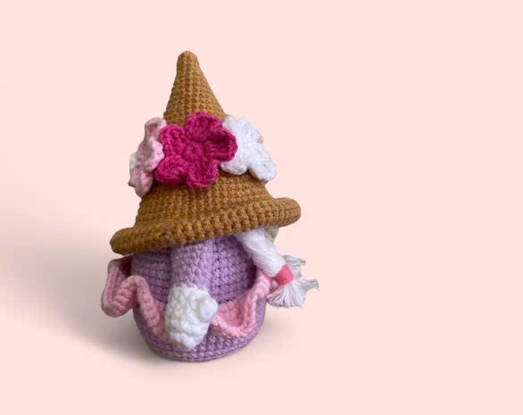 Virgo Zodiac Gnome (Availability Status: Made to Order, Characters: Dolls & People, Colors: Purple)