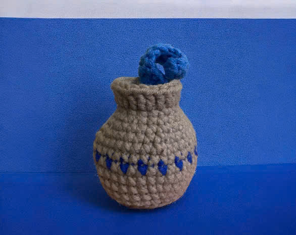 Aquarius Zodiac Gnome (Availability Status: Made to Order, Characters: Dolls & People, Colors: Blue)