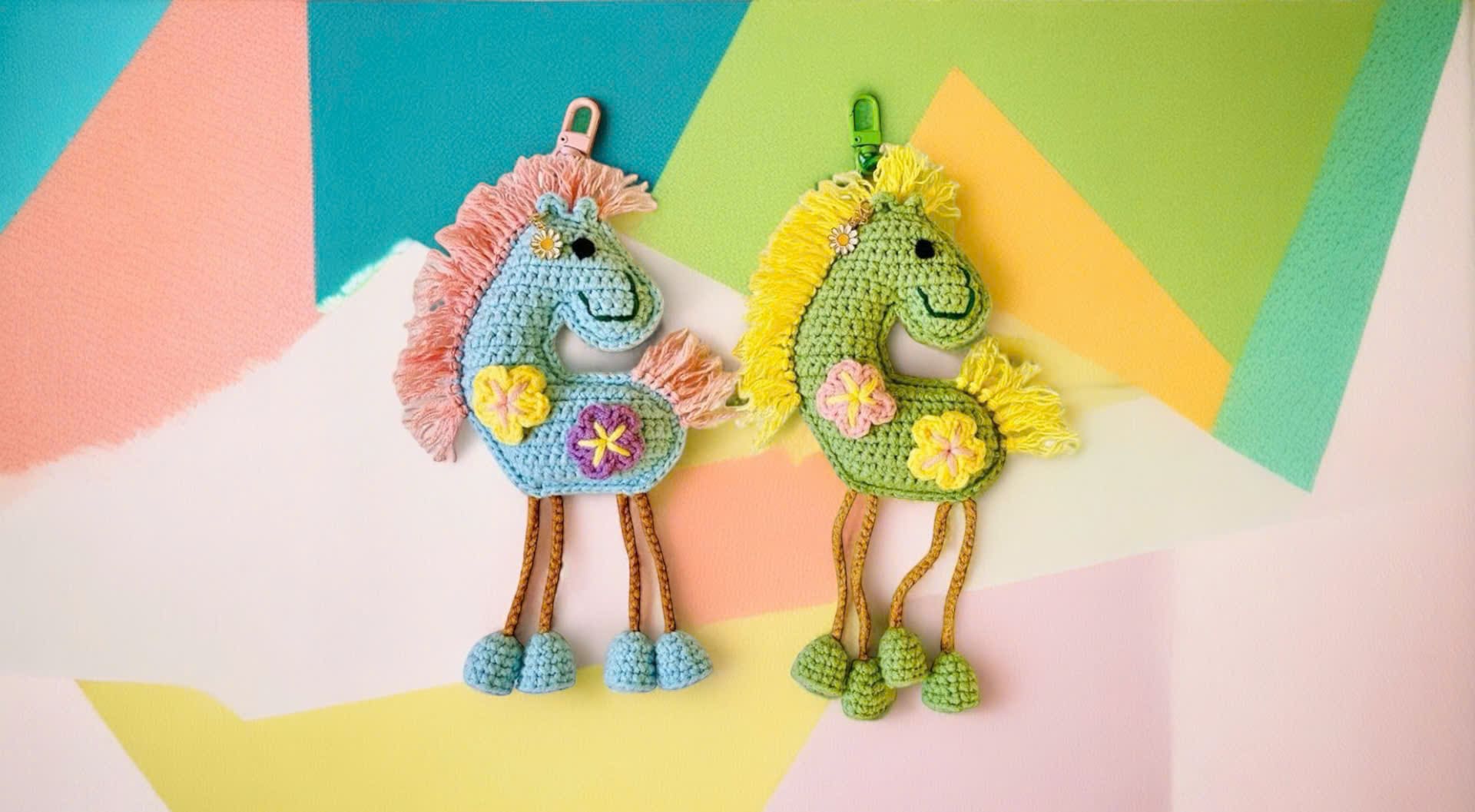 🐴 Horse Bag Charms (Availability Status: Made to Order, Characters: Bags & Accessories, Colors: Multicolor)